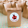Personalizowane naklejki z biedronką - SweetPrint.pl