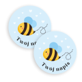Personalizowane naklejki z pszczółką - SweetPrint.pl
