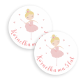 Personalizowane naklejki z baletnicą - SweetPrint.pl