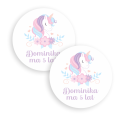 Personalizowane naklejki z jednorożcem - SweetPrint.pl