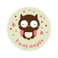 Personalizowane naklejki z sową - SweetPrint.pl