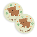 Personalizowane naklejki z misiem - SweetPrint.pl