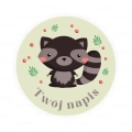Personalizowane naklejki z szopem - SweetPrint.pl
