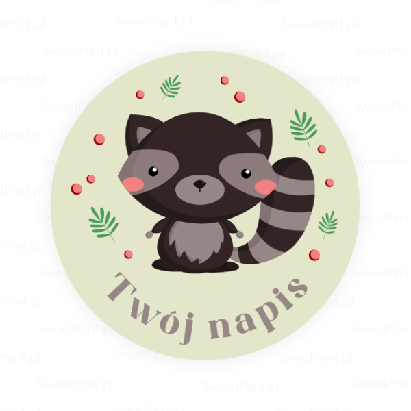 Personalizowane naklejki z szopem - SweetPrint.pl