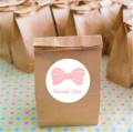 Personalizowane naklejki z kokardką - SweetPrint.pl