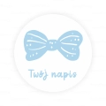 Personalizowane naklejki z kokardką - SweetPrint.pl