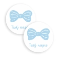 Personalizowane naklejki z kokardką - SweetPrint.pl