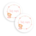Personalizowane naklejki z misiem - SweetPrint.pl