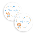 Personalizowane naklejki z misiem - SweetPrint.pl