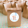 Personalizowane naklejki z misiem - SweetPrint.pl