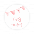 Personalizowane naklejki z chorągiewkami - SweetPrint.pl