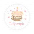 Personalizowane naklejki z tortem - SweetPrint.pl