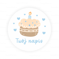 Personalizowane naklejki dla dzieci TORT