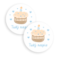 Personalizowane naklejki z tortem - SweetPrint.pl