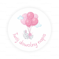 Personalizowane naklejki z balonami - SweetPrint.pl