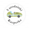 Personalizowane naklejki z samochodem wyścigowym - SweetPrint.pl