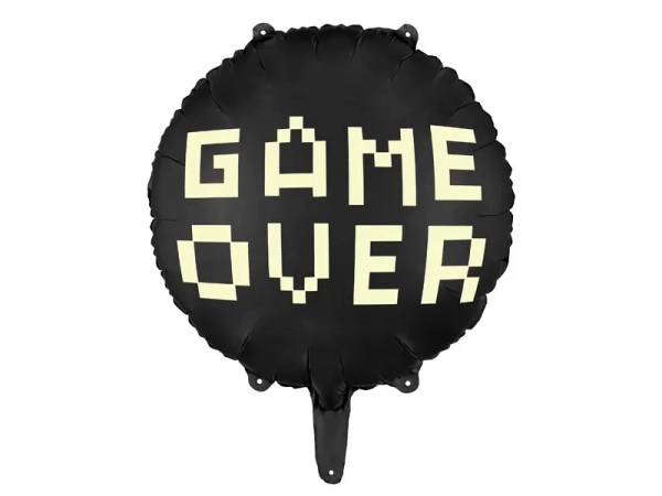 Balon foliowy z napisem GAME OVER - SweetPrint.pl