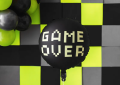 Balon foliowy z napisem GAME OVER - SweetPrint.pl