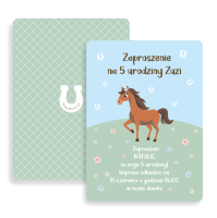 Personalizowane zaproszenia KOŃ