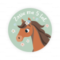 Personalizowane naklejki z motywem konika - SweetPrint.pl