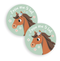 Personalizowane naklejki z motywem konia - SweetPrint.pl