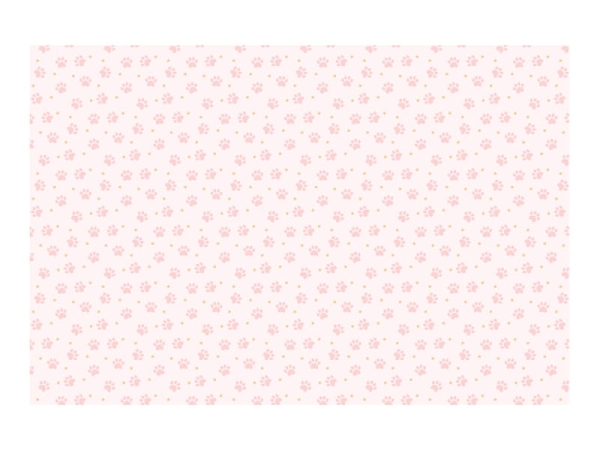 Obrus z papieru z nadrukiem w kocie łapki - SweetPrint.pl