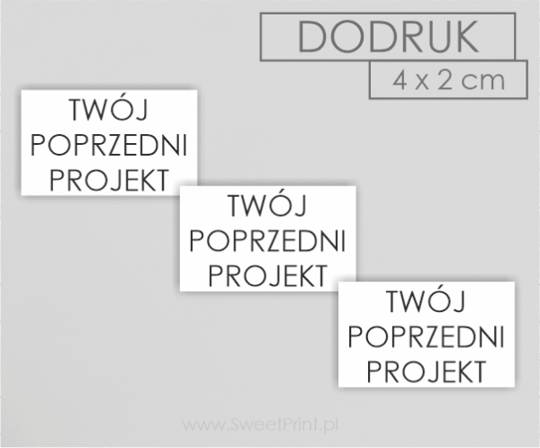 naklejki z logo - SweetPrint.pl