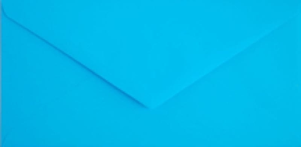 niebieska koperta DL 110x220 do zaproszeń  / kolor niebieski