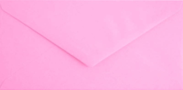 różowa  koperta DL 110x220 do zaproszeń  / kolor różowy