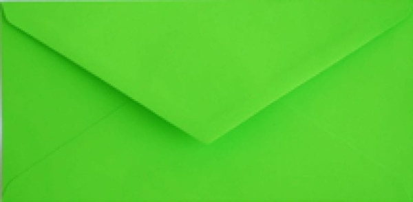 Zielona, prostokątna koperta 8x16 cm będzie idealna do kartek i zaproszeń, listów i innych niespodzianek na każdą okazję - SweetPrint.pl