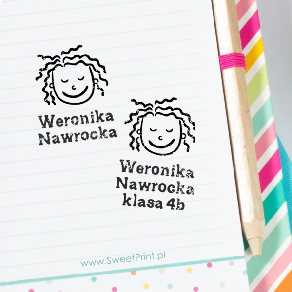 personalizowany stempel dla dziewczynki