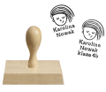 stempel z buzią dla dziewczynki