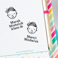 personalizowany stempel dla chłopca