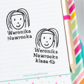 szkolne pieczątki dla dzieci
