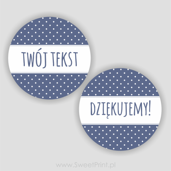 PERSONALIZOWANE NAKLEJKI W KROPKI