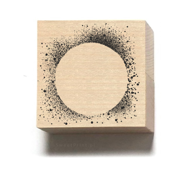 Stempel dekoracyjny z efektem kropek farby - SweetPrint.pl