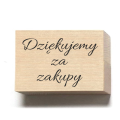 Stempel z napisem DZIĘKUJEMY ZA ZAKUPY - SweetPrint.pl