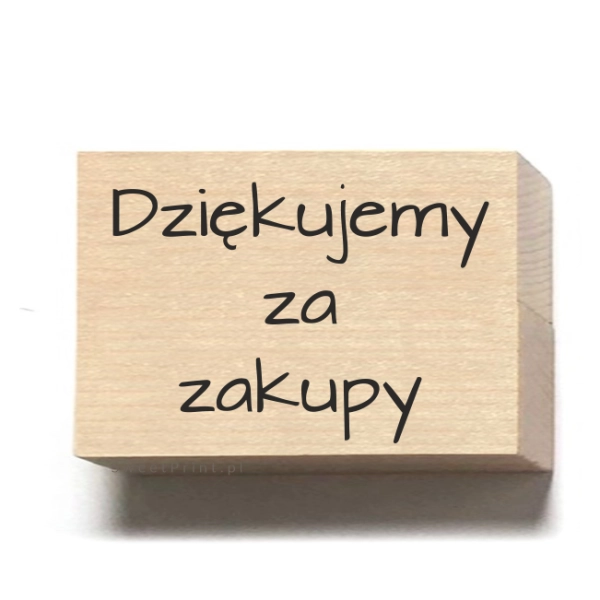 Stempel DZIĘKUJEMY ZA ZAKUPY - SweetPrint.pl