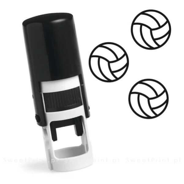 Mini pieczątka do kart lojalnościowych PIŁKA SIATKOWA - SweetPrint.pl