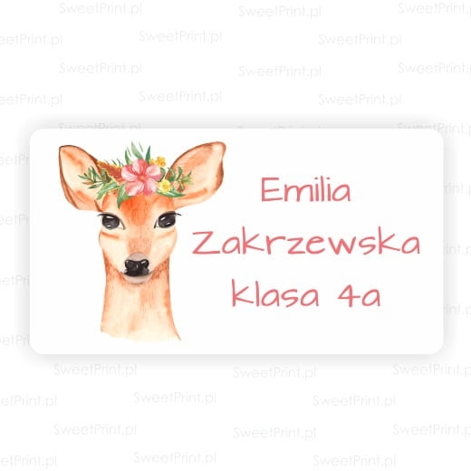 personalizowane naklejki szkolne - SweetPrint.pl