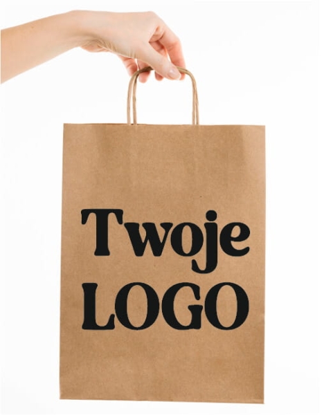 Duża pieczątka z logo - idealna do znakowania toreb papierowych i kartonów - SweetPrint.pl