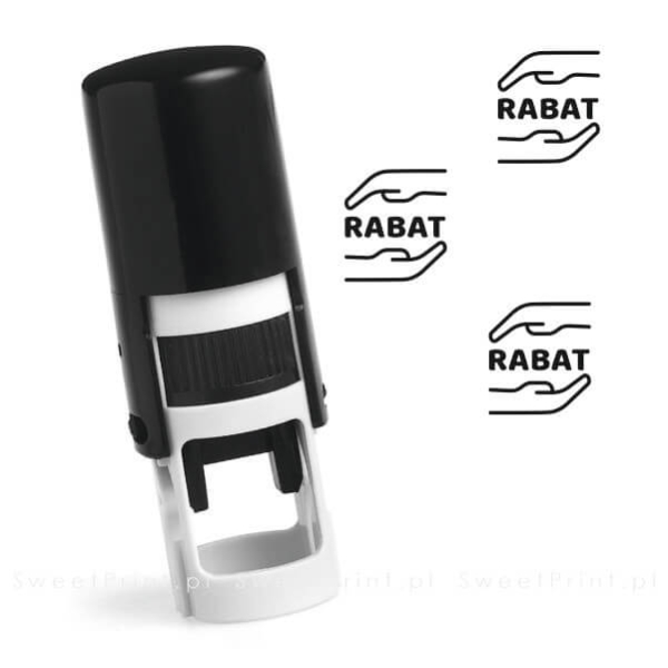 pieczątka RABAT- pieczątka do kart  stałego klienta - SweetPrint.pl