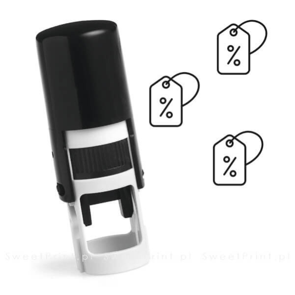 pieczątka obniżka - promocja - pieczątka do kart  stałego klienta - SweetPrint.pl