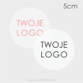 przeźroczyste naklejki z logo - SweetPrint.pl