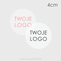 przeźroczyste naklejki z logo - SweetPrint.pl