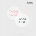 przeźroczyste naklejki z logo - SweetPrint.pl
