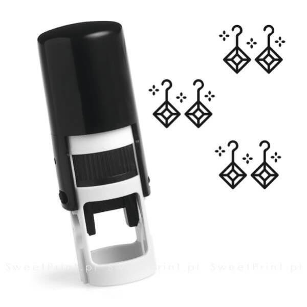 Mini pieczątka do kart lojalnościowych KOLCZYKI - SweetPrint.pl