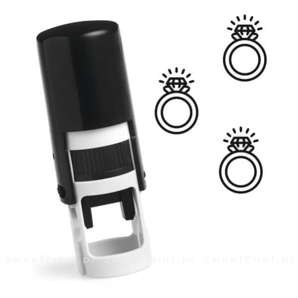 Mini pieczątka do kart lojalnościowych PIERŚCIONEK - SweetPrint.pl