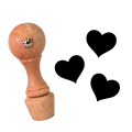 mini stempel do kart stałego klienta - z serduszkiem - SweetPrint.pl