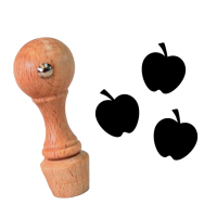 Mini stempel drewniany - JABŁKO